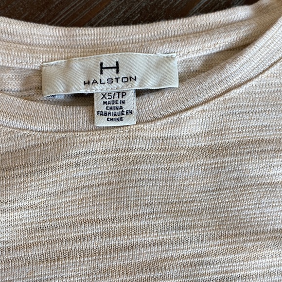 2/$20. Halston ladies, heathery creamy tan tank top\blouse in size extra small. - Picture 4 of 8
